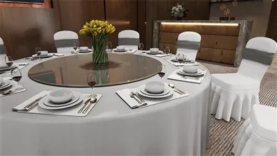 Tovaglia in raso di poliestere per hotel